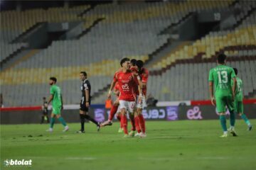 وسام أبو علي يُسجل هدف الأّهلي الثالث أمام المصري
