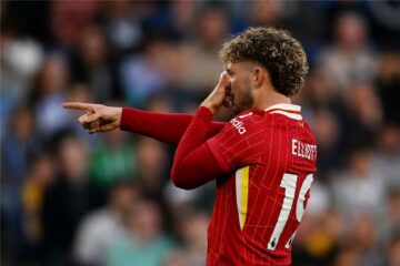 فيديو | بمساهمة محمد صلاح.. هارفي إليوت يسجل هدف ليفربول الأول أمام برايتون