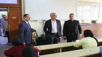 جولة لرئيس جامعة عين شمس لمتابعة الامتحانات وضمان راحة الطلاب