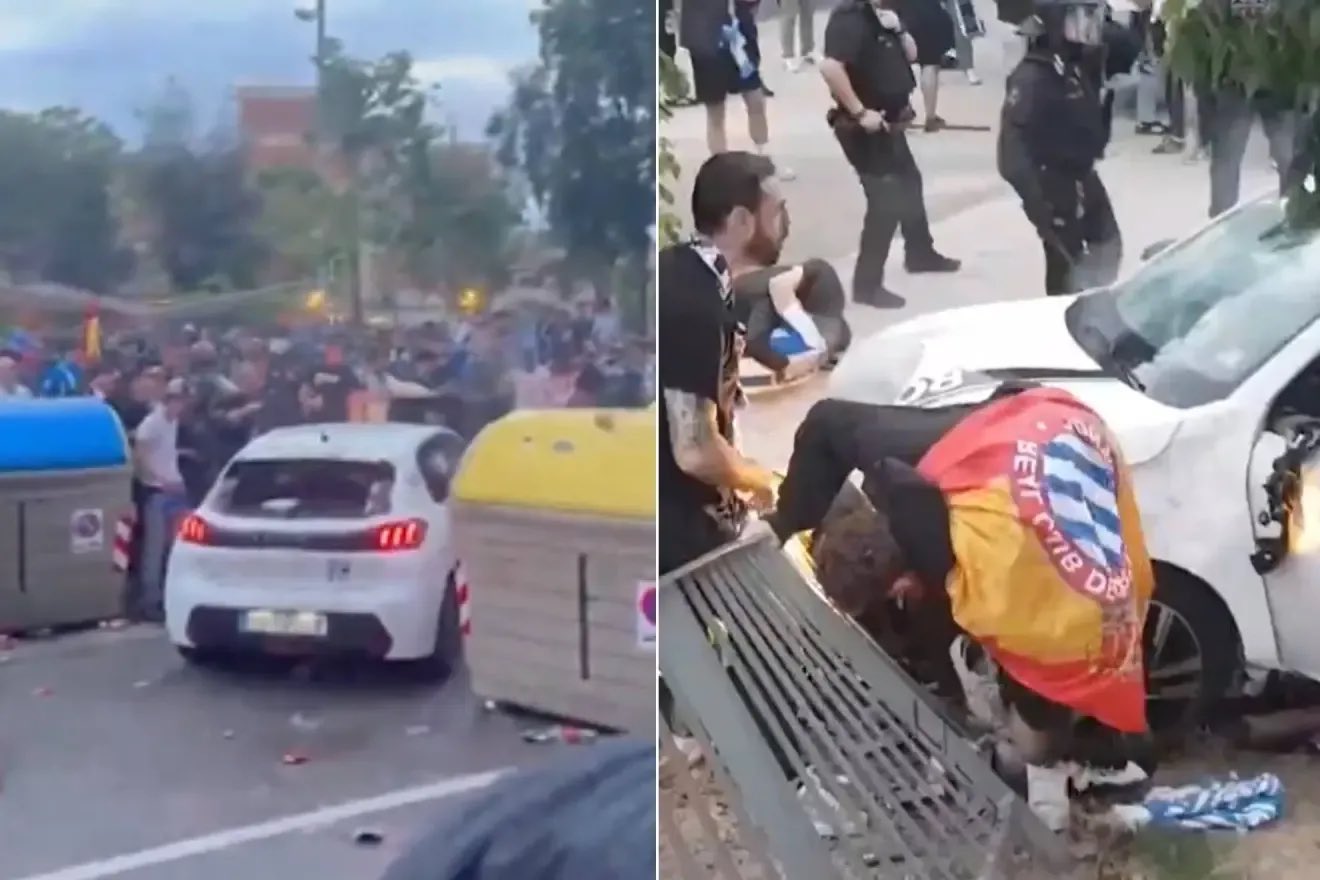 حادث دهس مروع خلال مباراة إسبانيول وبرشلونة في الدوري الإسباني – مصر سبورت