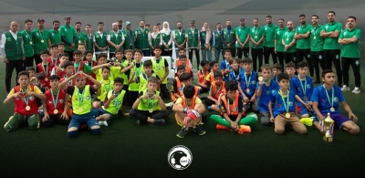 الاتحاد السعودي يختتم برنامجه الرياضي في مخيم الزعتري بالأردن